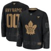 Mænd NHL Toronto Maple Leafs Trøje Tilpasset 2024-25 Fanatics Military Appreciation Practice Sort